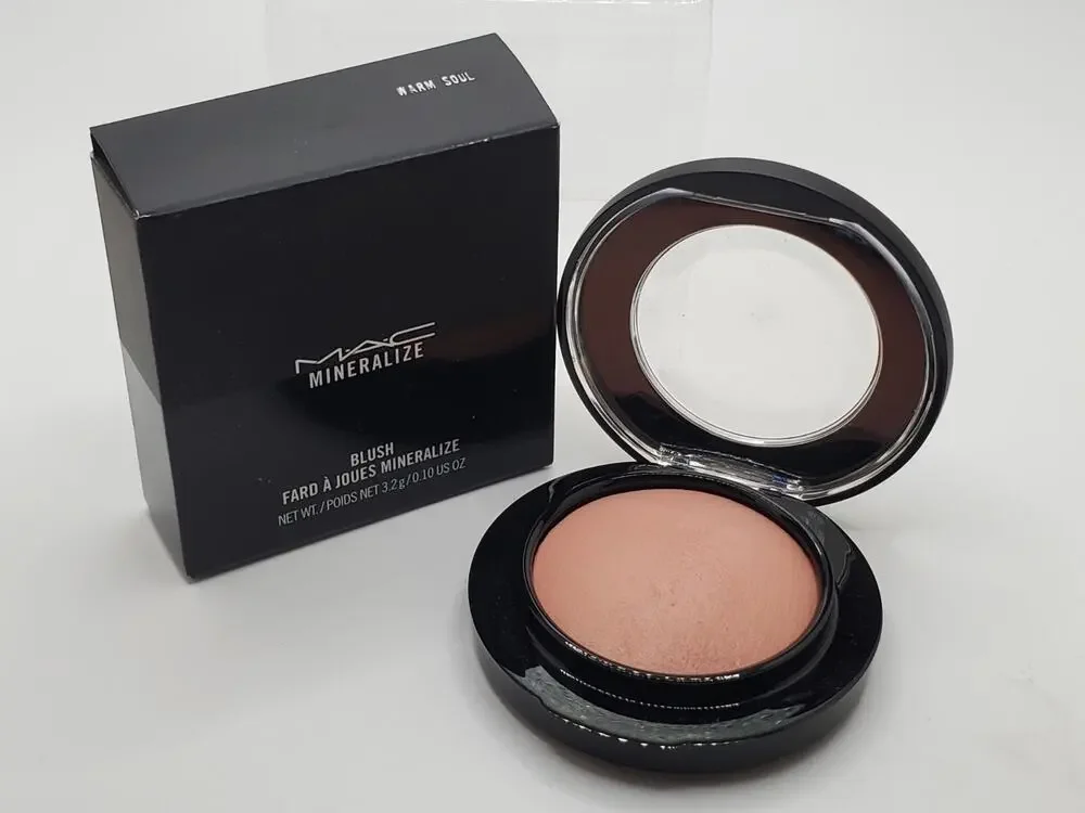 MAC WARM SOUL Mineralize Blush ~ Mid-tone Beige Gold Pearl ~ 3.2gm New in Box